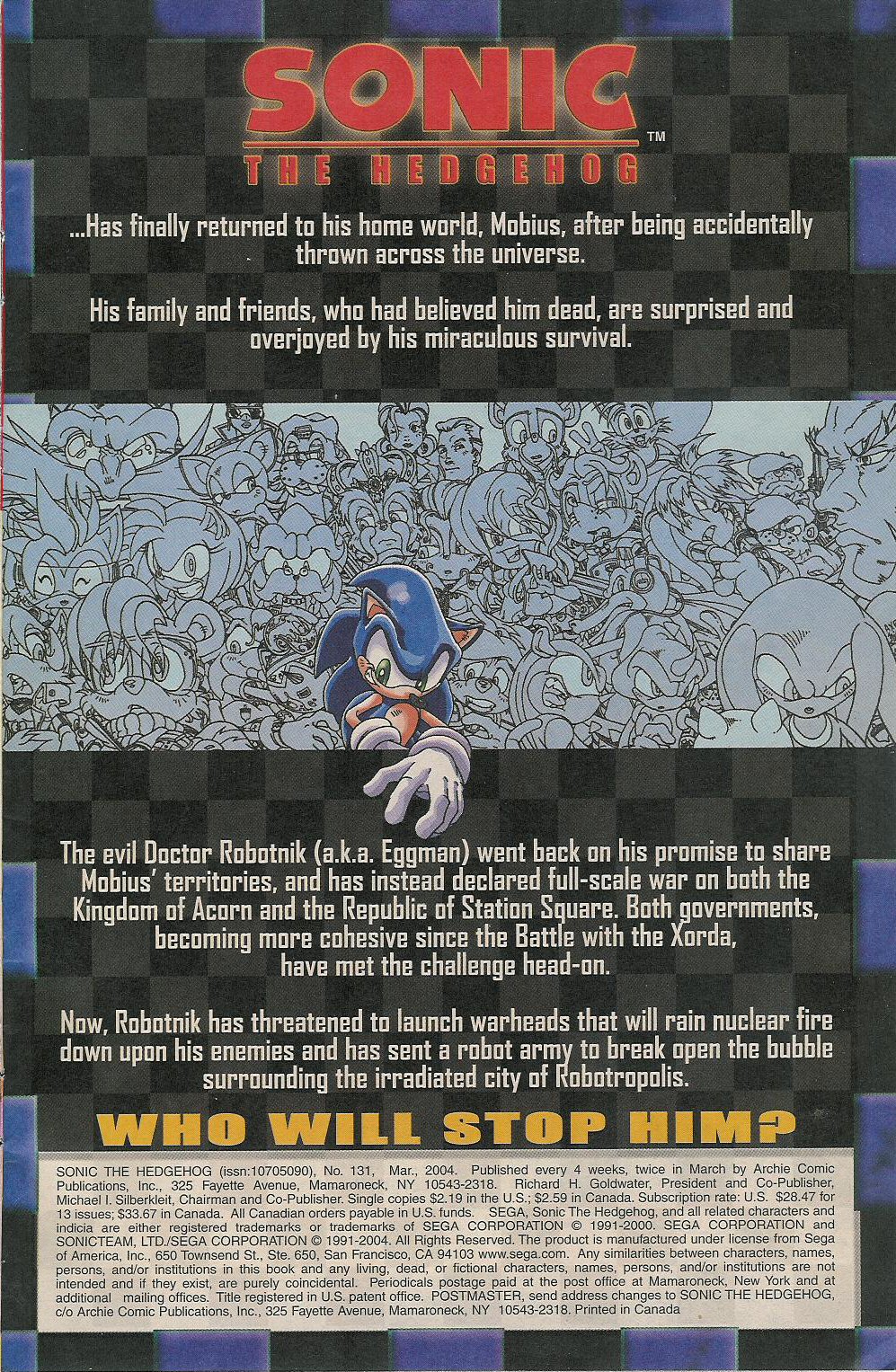 Sonic - Archie Adventure Series March 2004 Page 1